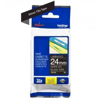 Brother TZE355 24mm belo/crno