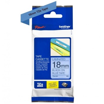 Brother TZE541 traka 18mm crno/plavo