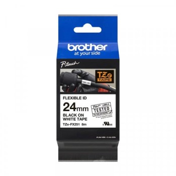 Brother TZEFX251 fleksi traka24mm crno/belo