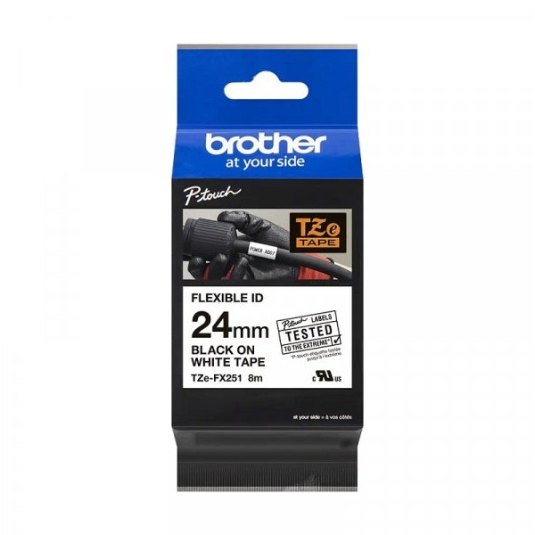 Brother TZEFX251 fleksi traka24mm crno/belo