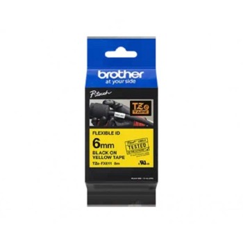 Brother TZEFX611 6mm crno/žuto