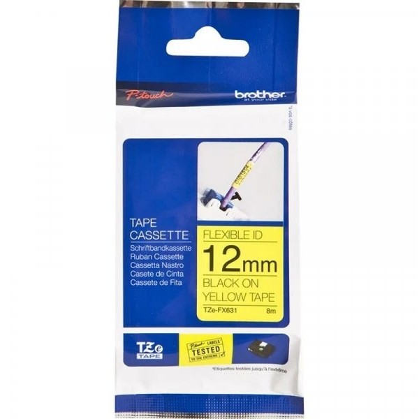 Brother TZEFX631 12mm Crno na Zuto