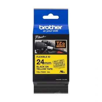 Brother TZEFX651 fleksi traka24mm crno/žuto