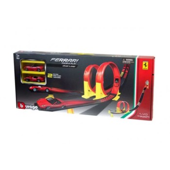 BURAGO FERRARI dual loop PLAYSET 1:43
