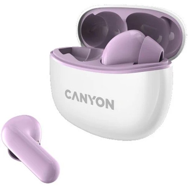 CANYON Slušalice TWS-5 ljubičaste
