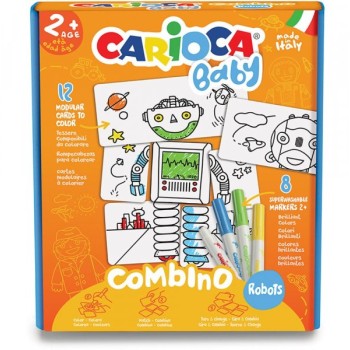 CARIOCA Flomaster set Combino Robots Baby 1/8 42896