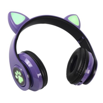 CAT Ear Bluetooth slušalice ljubičaste