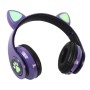 CAT Ear Bluetooth slušalice ljubičaste