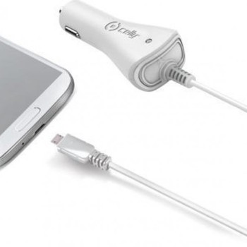 CELLY Auto punjač sa MICROUSB kablom (CCMICROW)