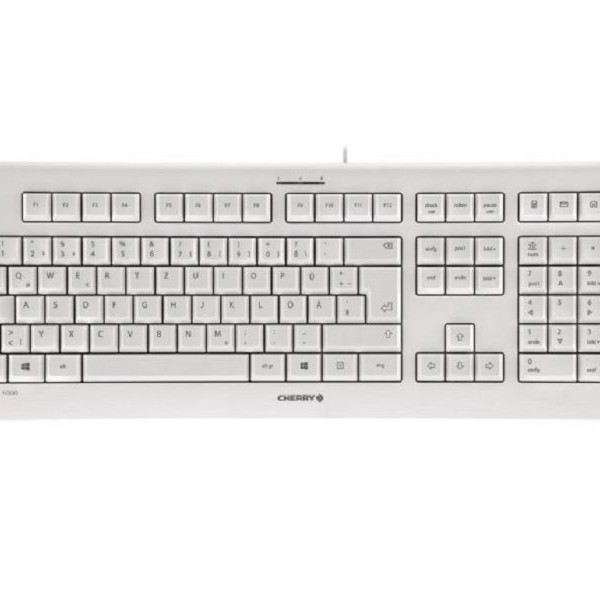 CHERRY KC-1000 tastatura, USB, bela