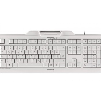 CHERRY KC-1000SC tastatura sa čitačem smart kartica, USB, bela