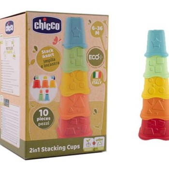 CHICCO Igračka Eco kupovi za slaganje