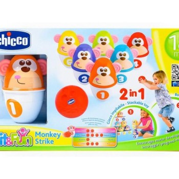 CHICCO Igračka set za kuglanje-Majmunčići