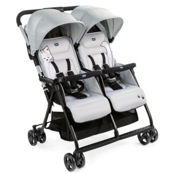 CHICCO Kolica za blizance Ohlala, Silver cat