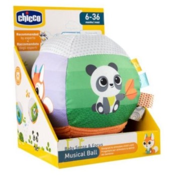 CHICCO Mekana muzička lopta motivi životinja