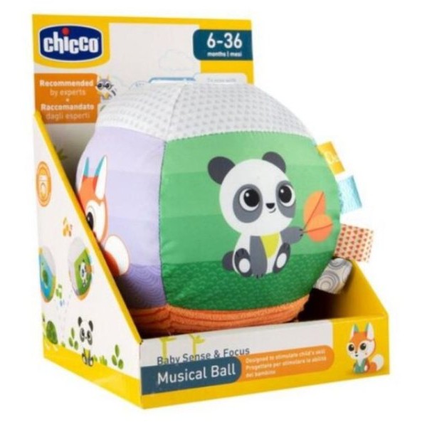 CHICCO Mekana muzička lopta motivi životinja