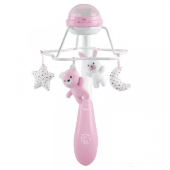 CHICCO Muzička vrteška sa dugom, roze