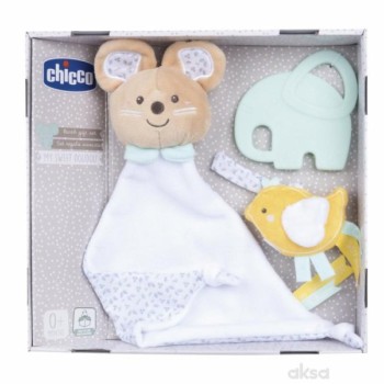 CHICCO Plišana igračka Du Du miš set za bebe