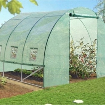 CHOMIK BAŠTENSKI PLASTENIK 3-SEGMENTNI 3 X 2 X 2 M ZELENI SA OPCIJOM DODATNE VENTILACIJE 3910
