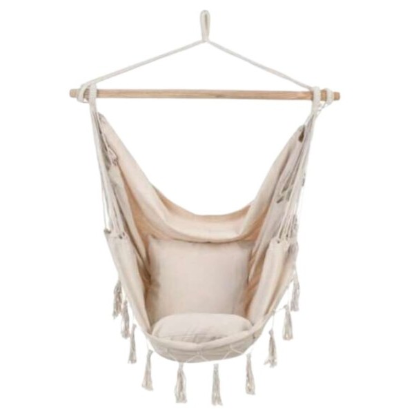 CHOMIK Hammock ljuljaška - Brazilska viseća stolica Boho bež HAM3316
