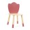 CLASSIC WORLD Drvena stolica Roze