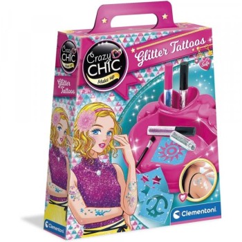 CLEMENTONI Crazy Chic Glitter tatoo set