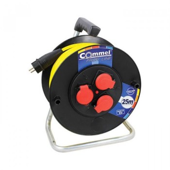 COMMEL Kabl Sa Motalicom PVC Bubanj 280mm, Monofazna 25m H05RR-F 3G2,5