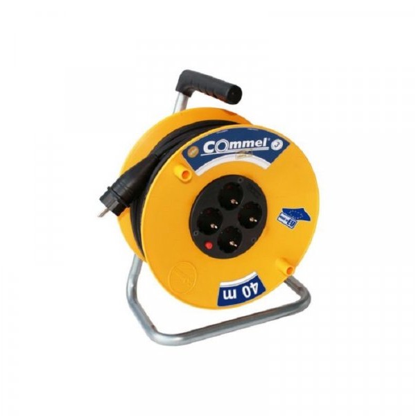 COMMEL Kabl sa motalicom PVC bubanj 280mm monofazna 50m H05RR-F 3G1,5 C0977