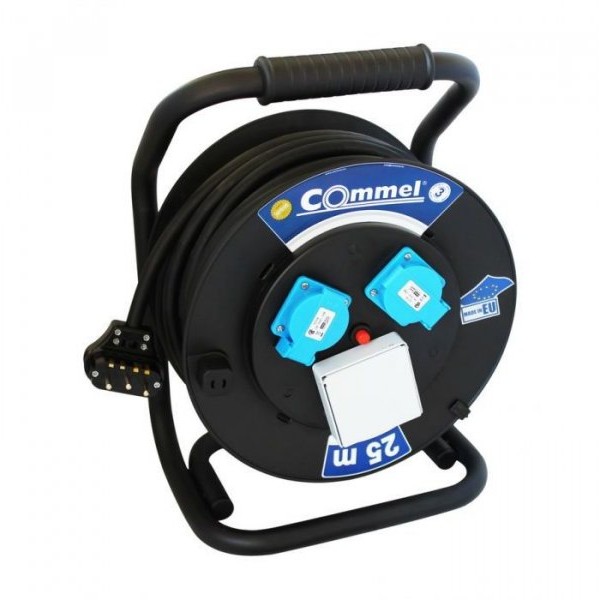 COMMEL Kabl Sa Motalicom PVC Bubnj 320mm Šuko Trofazan 25m H05RR-F 5G2,5