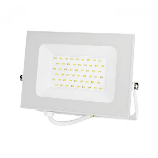 COMMEL LED Reflektor 50W 4000K, 4250lm 30kh, Beli
