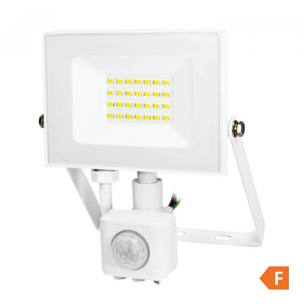 COMMEL LED Reflektor Senzor 20W 4000K, 1600lm 30kh, Beli C307-129