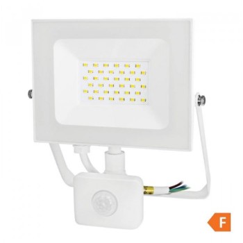 COMMEL LED Reflektor Senzor 30W 4000K, 2550lm 30kh, Beli C307-139