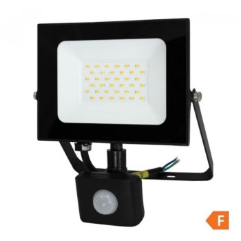 COMMEL LED Reflektor Senzor 30W 4000K, 2550lm 30kh, Crni C307-239