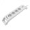 COMMEL Uticnica 4-Struka + 2xUSB, Prenaponska Zastita, 2m Bela HO5VV-F 3G1.5 C380-108