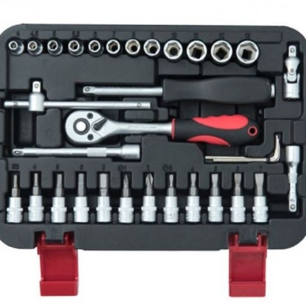 CONMETALL Set nasadnika sa račnom 1/4'' 33 komada