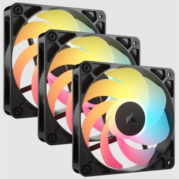 CORSAIR Ventilatori Corsair 3x RS120-R ARGB 120mm PWM-Triple Pack - Crni, CO-9050196-WW