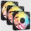CORSAIR Ventilatori Corsair 3x RS120-R ARGB 120mm PWM-Triple Pack - Crni, CO-9050196-WW