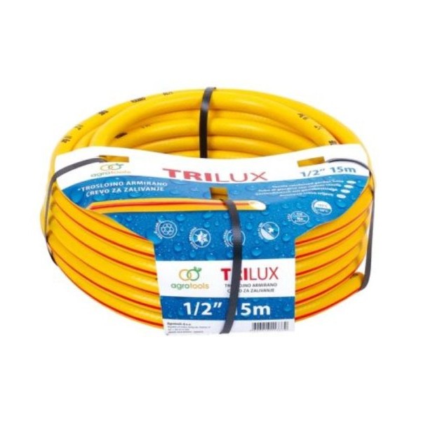 CRAFTER Crevo za zalivanje 3-slojno Trilux 1/2 25 m