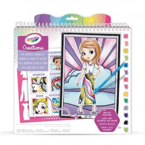 CRAYOLA Blok sa stikerima Art Fashion
