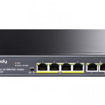 CUDY FS1006P PoE+ 6port switch