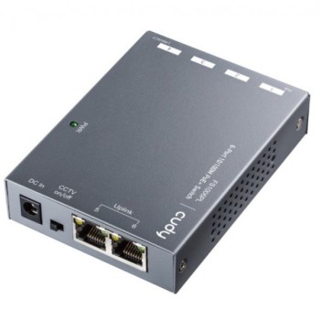CUDY FS1006PL 6-Port 10/100M PoE+ Switch, 60W external, max 32W/PoE, UPLINK, 250m, 4KV protection