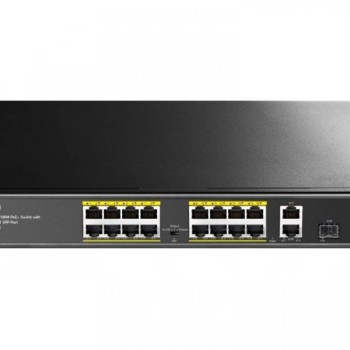 CUDY FS1018PS1 16-Port 10/100M PoE+ Switch with 1 Combo SFP Port