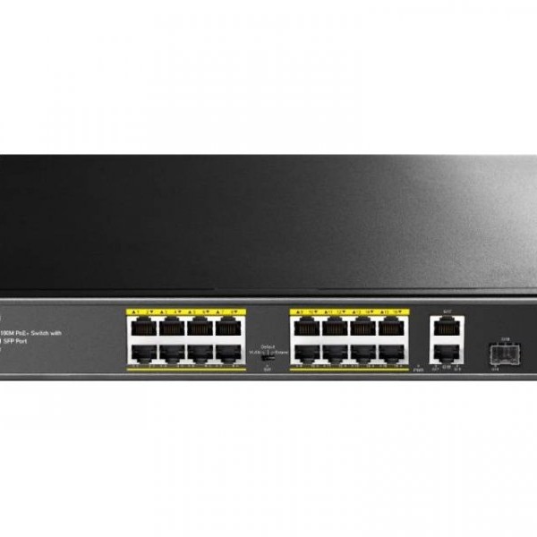 CUDY FS1018PS1 16-Port 10/100M PoE+ Switch with 1 Combo SFP Port