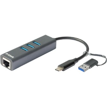 D LINK USB-C/USB 3.0 na Ethernet adapter sa 3 USB porta (DUB-2332)