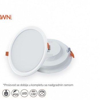 DAWN LED PANEL KNC1-24W 6500K 21600lm 120° IP20