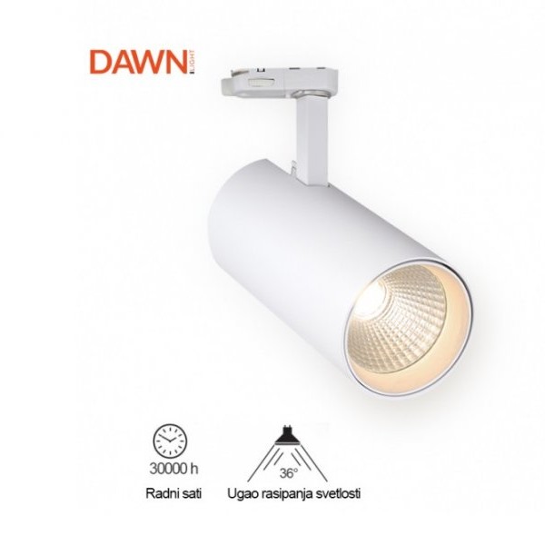 DAWN LED reflektor šInski JM-4069 20W 4000K trofazni beli