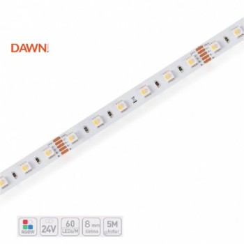 DAWN Led traka 24V 19.2W/M RGB+6500K IP20 (HL 5050-60-RGBW, 5M,10078 12MM)
