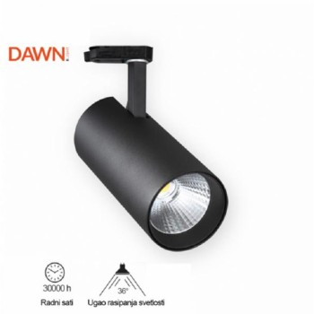 DAWN Šinski LED reflektor JM-4070 Crni trofazni