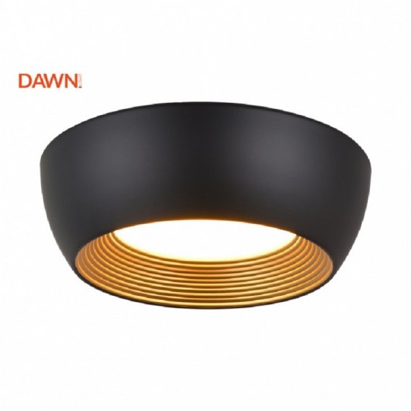 DAWN Vesta 625 plafonska svetiljka 40W 3000K CRNA/ZLATO