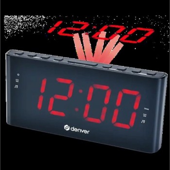 DENVER CPR-710 Radio sat, 1.8'', Alarm, FM, PLL, Crni
